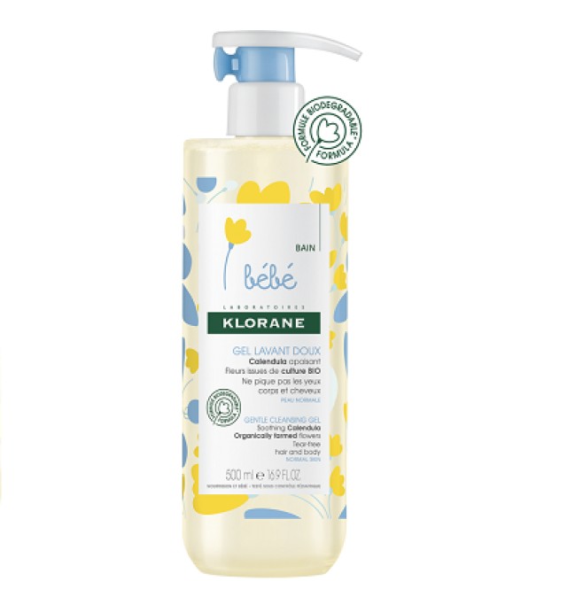 Klorane Bebe Gel Lavant Doux Απαλό Gel Καθαρισμού 500ml