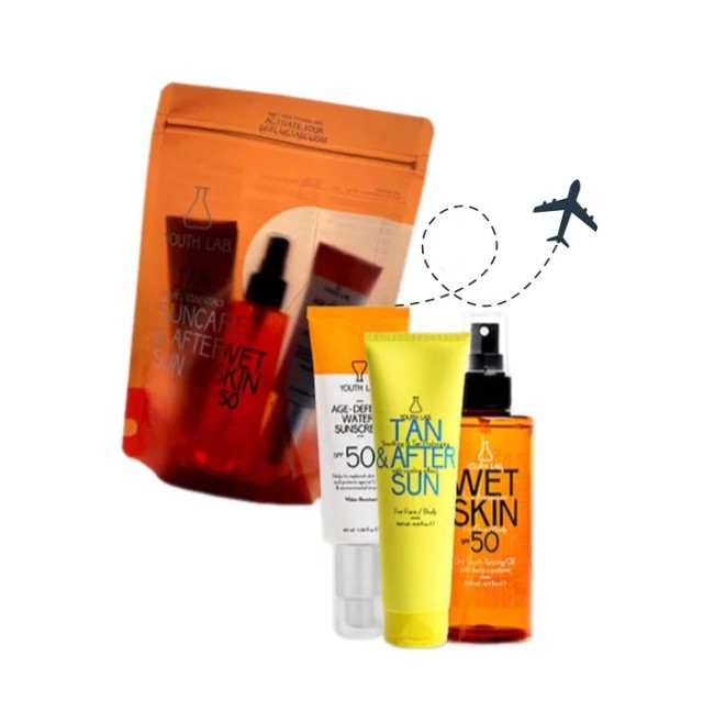 Youth Lab Promo Travel Essentials Suncare & After Sun Αντηλιακό Γαλάκτωμα Προσώπου SPF50 40ml & Αντηλιακό Λάδι Μαυρίσματος SPF50 100ml & Καταπραϋντικό Κρεμοτζέλ Προσώπου και Σώματος 150ml