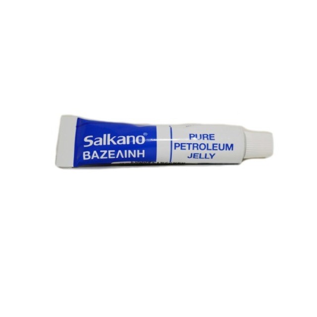 Salkano Βαζελίνη 15gr Προσφέρει Εντατική Ενυδάτωση σε Χέρια, Χείλη, Αγκώνες, Γόνατα ή Φτέρνες.