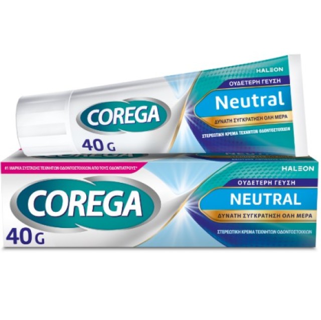 Corega Neutral, Στερεωτική Κρέμα για Τεχνητή Οδοντοστοιχία, 40gr