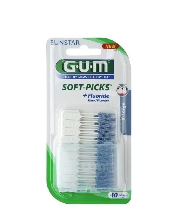 Gum 636 Soft Picks Extra Large, Μεσοδόντιο Βουρτσάκι 40 τμχ