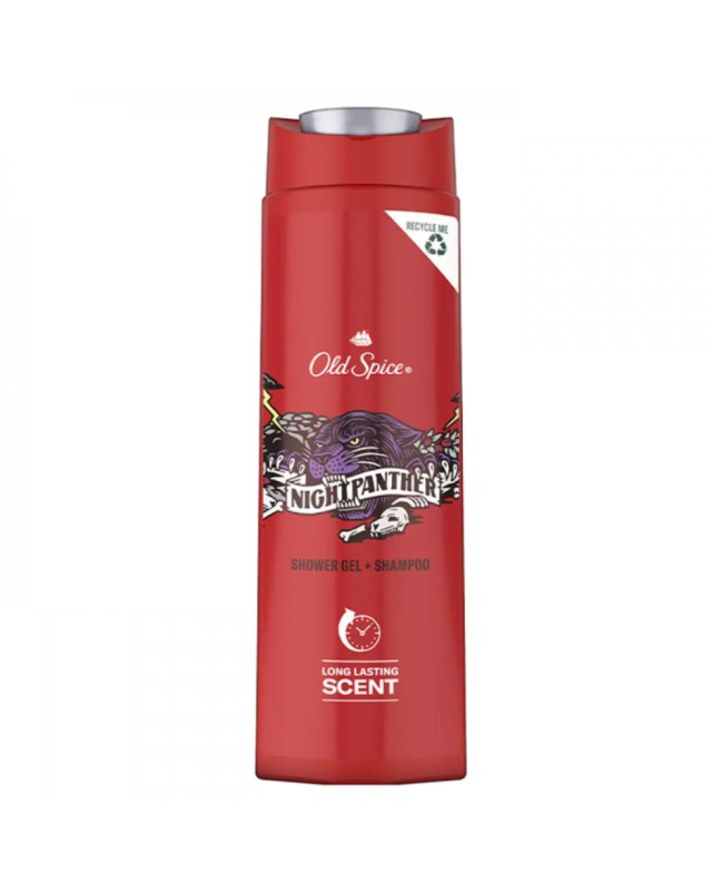 Old Spice NightPanther Αφρόλουτρο Gel & Σαμπουάν για Άνδρες 400ml