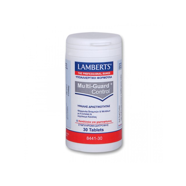 Lamberts Multi Guard Control 30tabs - Βιταμίνες, Ιχνοστοιχεία, Μέταλλα