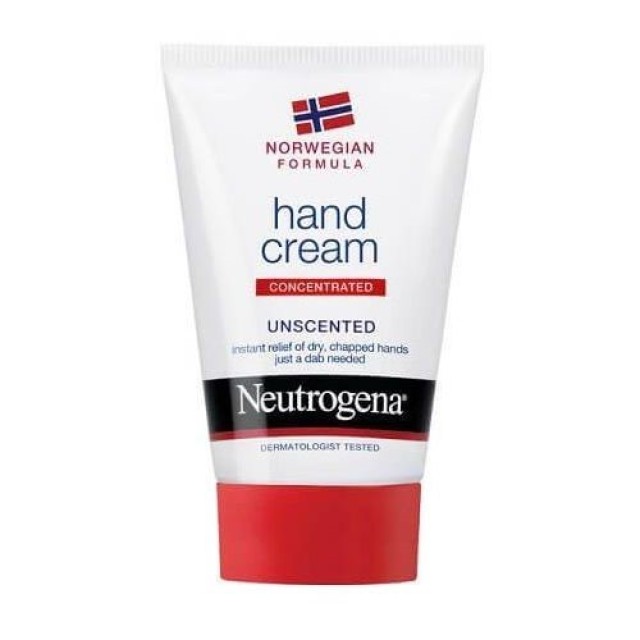 Neutrogena Hand Cream Concentrated Unsented Ενυδατική Κρέμα Χεριών Χωρίς Άρωμα 75ml