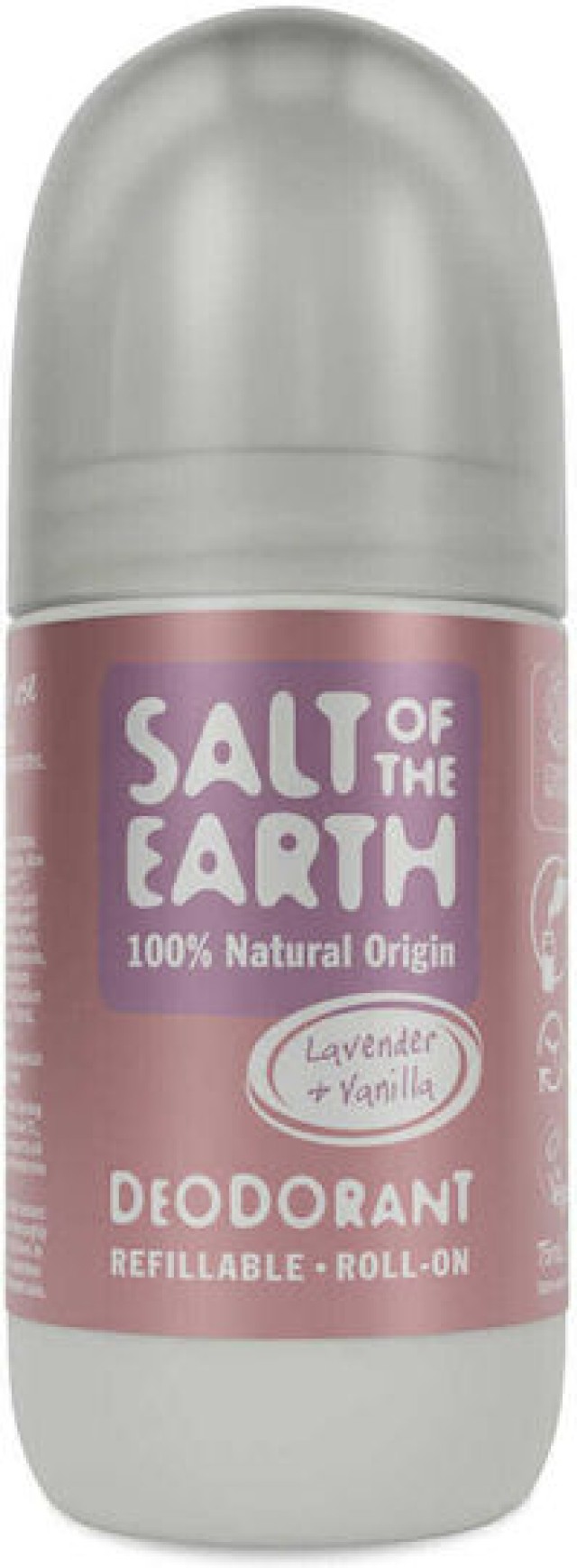 Salt of the Earth Natural Deodorant Roll-On Lavender & Vanilla , Αποσμητικό Roll-On Λεβάντα & Βανίλια 75ml