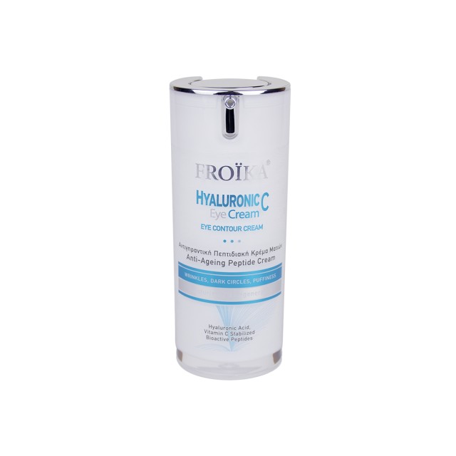Froika Hyaluronic C - Eyes, Αντιγηραντική Πεπτιδιακή Κρέμα Ματιών για Ρυτίδες, Μαύρους Κύκλους και Σακούλες 15ml