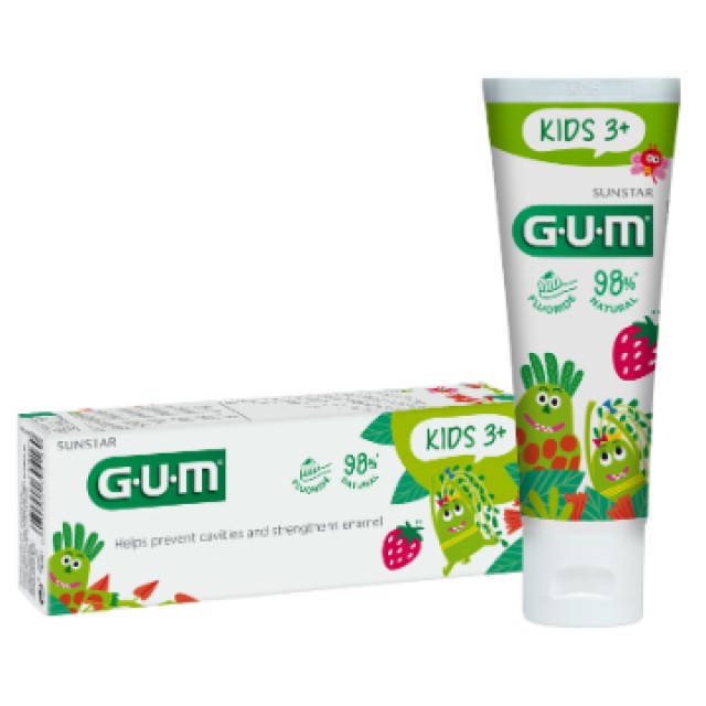 Gum 3000 Kids 3+, Οδοντόκρεμα Φράουλα για Παιδιά 3 Ετών+ 50ml