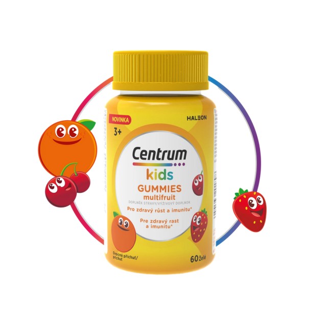 Centrum Kids Gummies με Διάφορα Φρούτα 60 Μασώμενα Ζελεδάκια