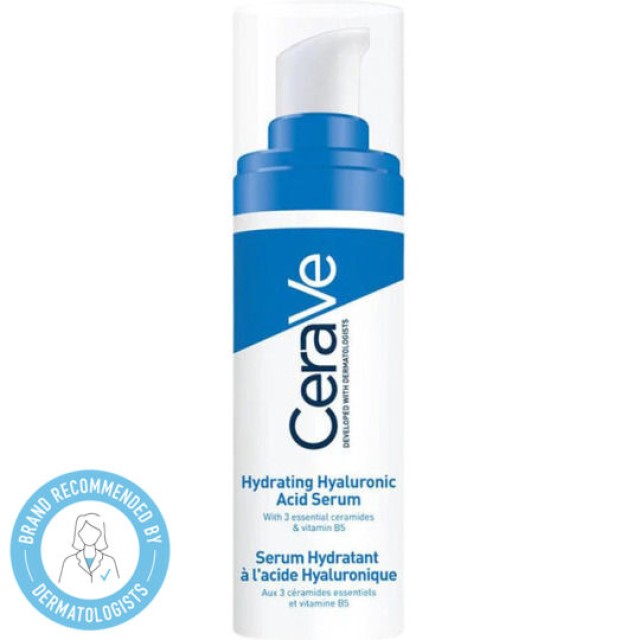 Cerave Serum Hydratant Acide Hyaluronique, Ορός Ενυδάτωσης με Υαλουρονικό Οξύ 30ml