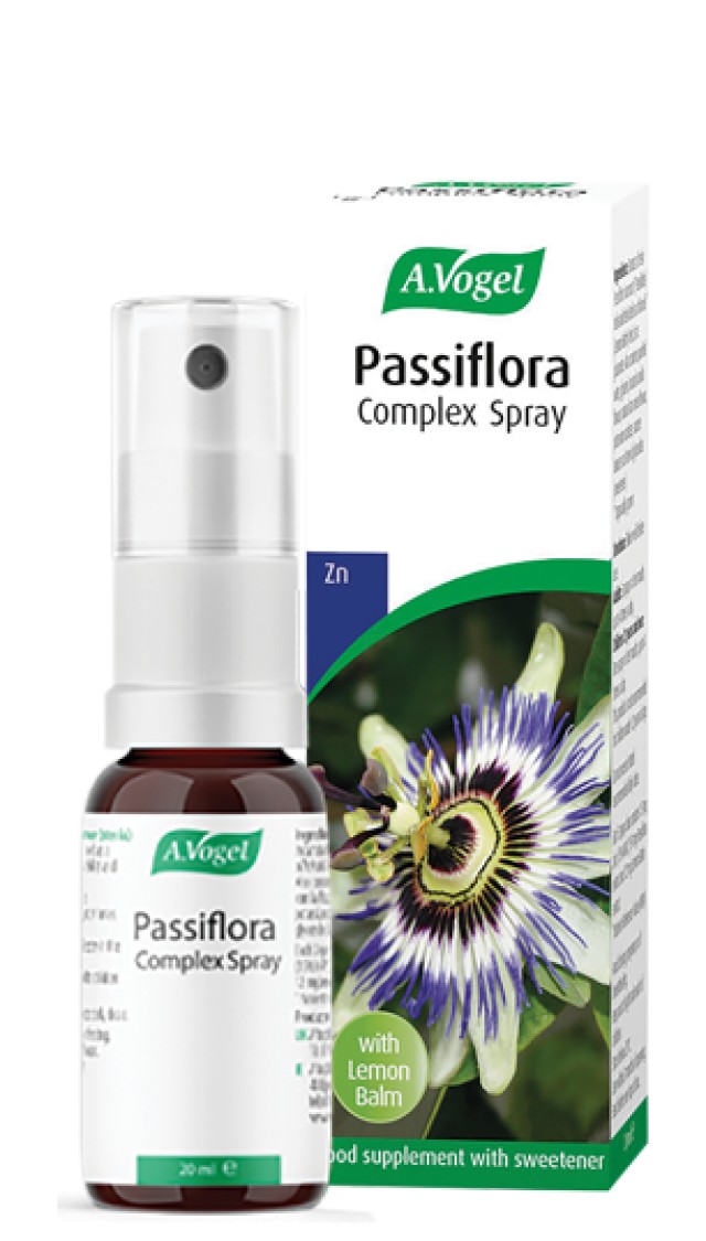 A.Vogel Passiflora Complex Spray Relax Φυτική Σύνθεση για την Ενίσχυση του Αισθήματος Ηρεμίας 20ml