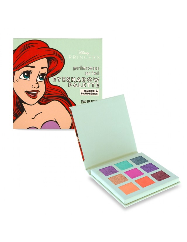 Mad Beauty Princess Ariel Eye Shadow Palette, Παλέτα με 9 Σκιές Ματιών
