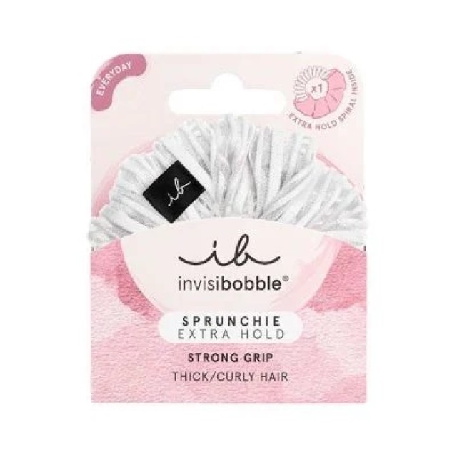 Invisibobble Everyday Sprunchie Extra Hold, Pure White 1 Τεμάχιο