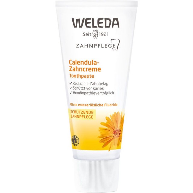 Weleda Calendula Οδοντόκρεμα Καλέντουλας Κατά της Τερηδόνας 75ml