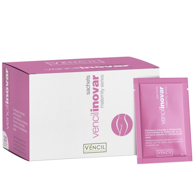 Vencil Inovar 20 Sachets Συμπλήρωμα Διατροφής με Μυο-Ινοσιτόλη & Φυλλικό Οξύ 20 Φακελάκια