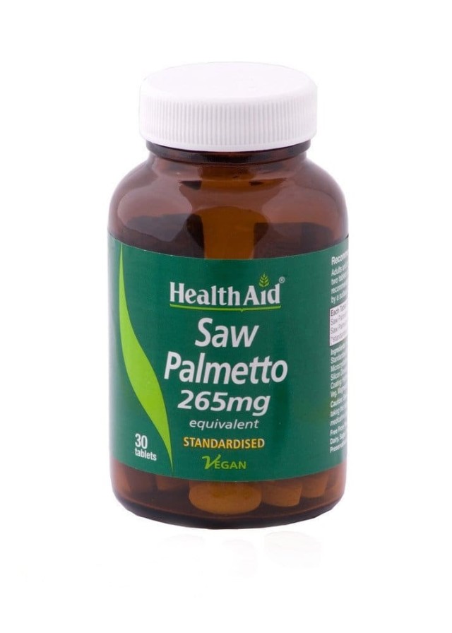 Health Aid Saw Palmetto 265mg, Συμπλήρωμα Διατροφής Τονωτικό Του Ανδρικού Ουροποιητικού & Αναπαραγωγικού Συστήματος 30 Ταμπλέτες
