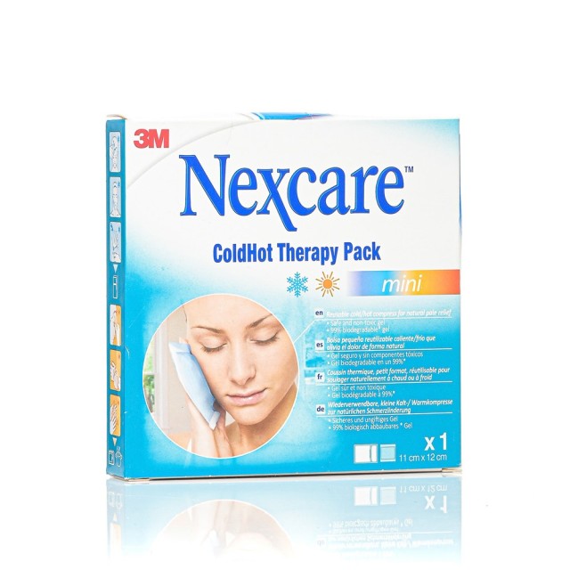 Nexcare ColdHot Mini 2 σε 1, Παγοκύστη & θερμοφόρα πολλαπλών χρήσεων για φυσική ανακούφιση από τον πόνο, 1 τμχ