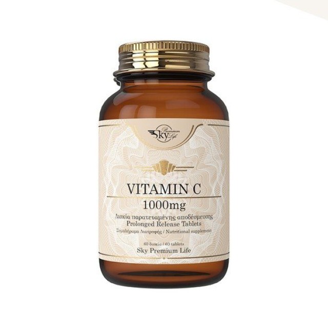 Sky Premium Life Vitamin C 1000mg x 60 Δισκία Παρατεταμένης Αποδέσμευσης