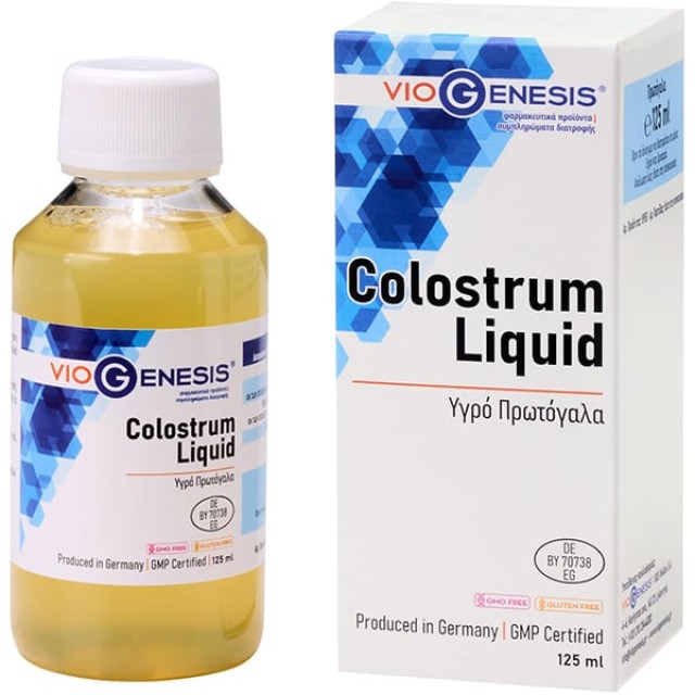Viogenesis Bio-Colostrum Liquid, Βιολογικό Πρωτόγαλα σε Υγρή Μορφή 125ml