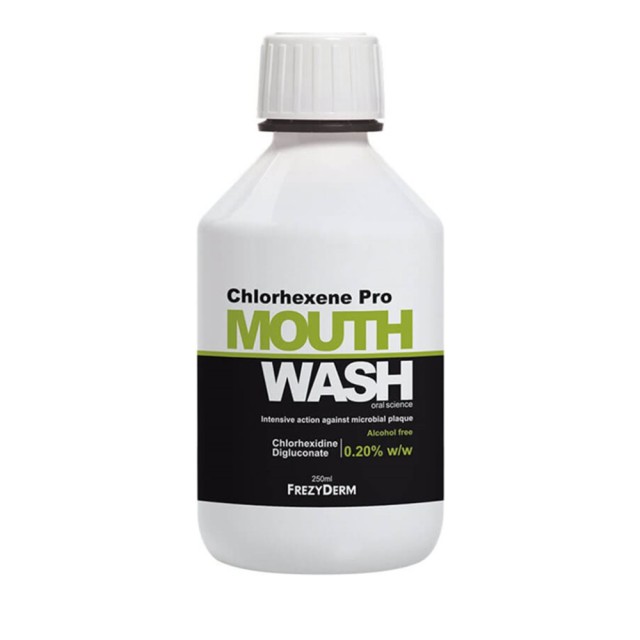 Frezyderm Chlorhexene Pro Mouthwash 0.20% Chlorhexidine. Στοματικό Διάλυμα Kατά της Μικροβιακής Πλάκας, 250ml
