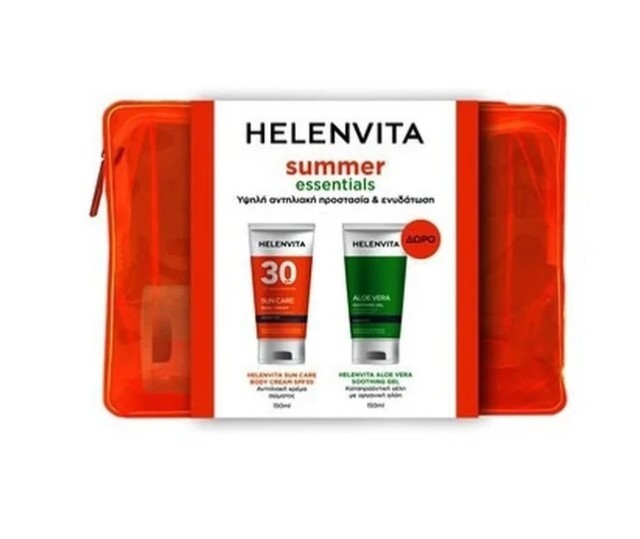 Helenvita Promo Sun Cream Αντηλιακή Κρέμα Σώματος SPF30 150ml & Aloe Vera Soothing Gel Καταπραϋντική Γέλη Αλόης 150ml