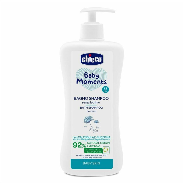 Chicco Baby Moments Αφρόλουτρο- Σαμπουάν Χωρίς Δάκρυα 0m+ 500ml