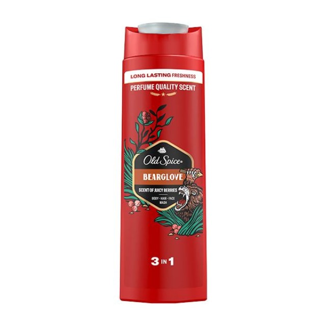 Old Spice Bearglove Shower Gel & Shampoo 2in1 Ανδρικό Σαμπουάν & Αφρόλουτρο 400ml