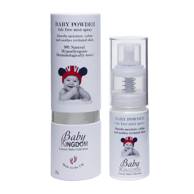 Baby Kingdom Baby Powder Soft Silky Mist Spray 25ml TALC FREE