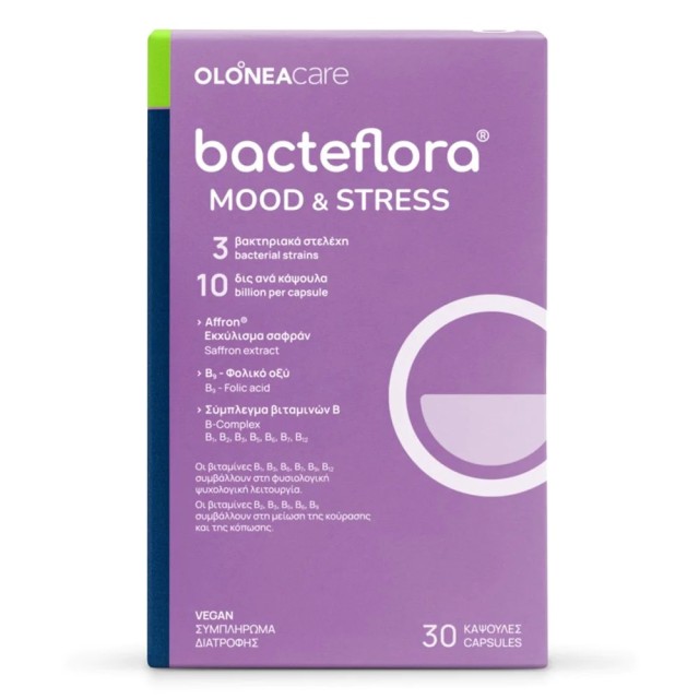 Olonea Bacteflora Mood & Stress για τη Διάθεση και τη Διαχείριση του Stres 30 κάψουλες