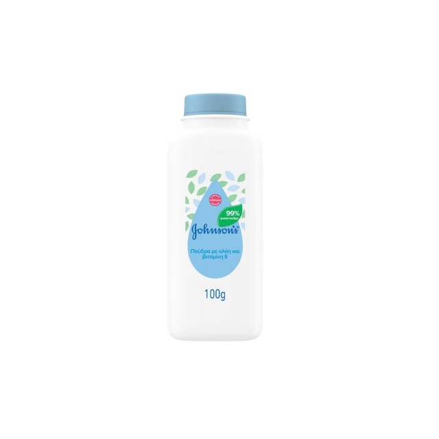 Johnson & Johnson Πούδρα Με Αλόη & Βιταμίνη Ε 100gr
