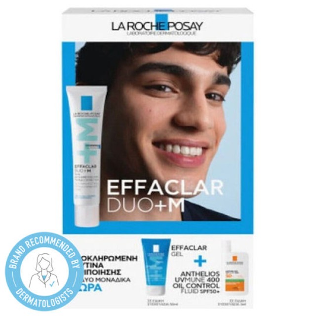 La Roche Posay Promo Effaclar Duo+M Επανορθωτική Κρέμα κατά των Ατελειών 40ml & Δώρο Effaclar Gel Τζελ Καθαρισμού 50ml & Anthelios UVMUNE 400 Oil Control Fluid Αντηλιακό Προσώπου για Λιπαρές Επιδερμίδες SPF50+ 3ml