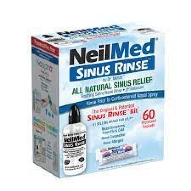 NeilMed Sinus Rinse Σύστημα Ρινικών Πλύσεων Για Ενήλικες 60 Φακελίσκοι