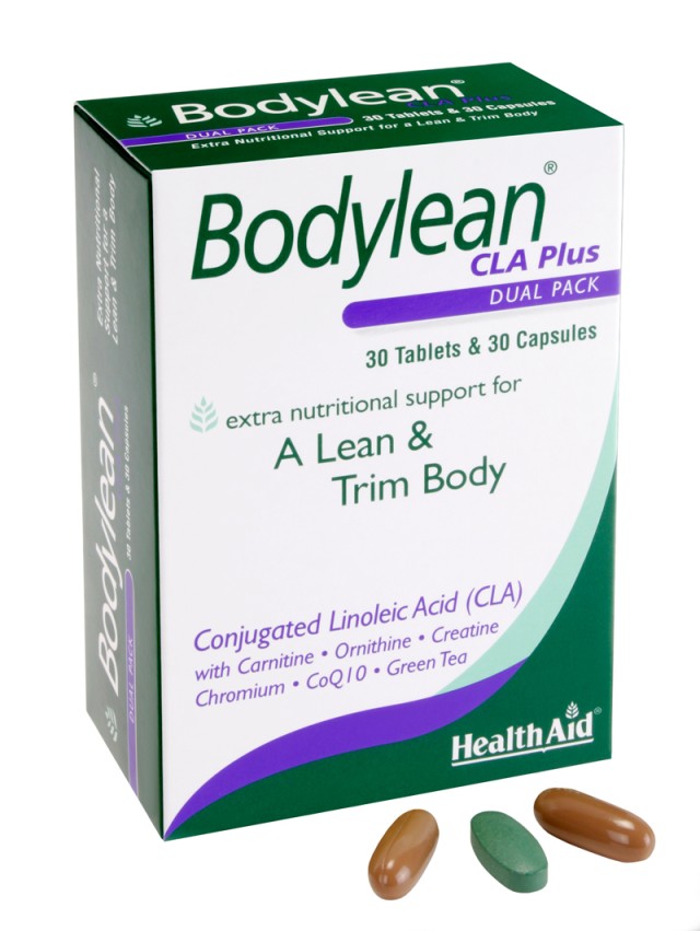 Health Aid Bodylean CLA Plus Δημιουργία Λεπτού & Σφριγηλού Σώματος, 30 Κάψουλες & 30 Ταμπλέτες 