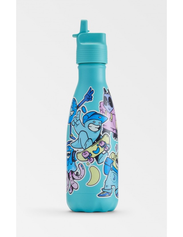 Chillys Original Kids Sticker, Παιδικό Παγούρι Θερμός, Γαλάζιο 350ml