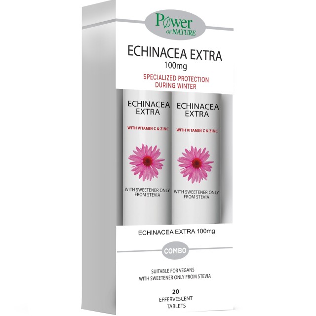 Power of Nature Promo Echinacea Extra 100mg with Vitamic C & Zinc 2x20eff.tabs
