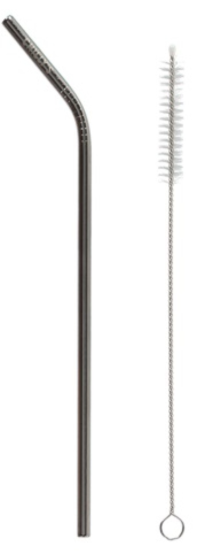 Chillys 3 Reusable Stainless Steel Straws, Ανοξείδωτα Καλαμάκια x3 & Βουρτσάκι Καθαρισμού
