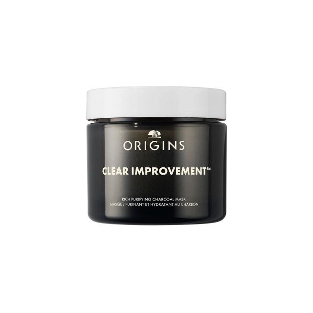 Origins Clear Improvement Rich Purifying Charcoal Mask Ενυδατική Κρέμα Καθαρισμού Πόρων Με Κάρβουνο 75ml