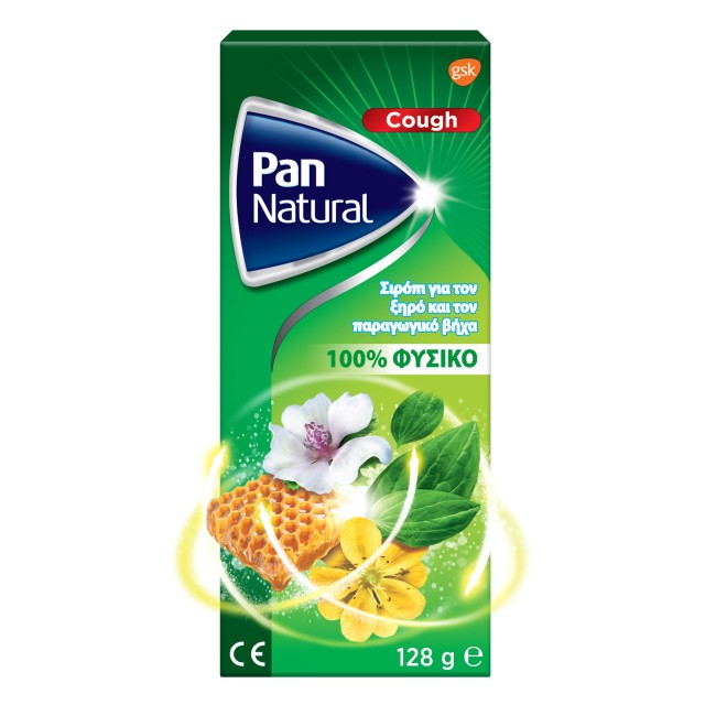 PanNatural 100% Φυσικό Σιρόπι για τον Ξηρό και Παραγωγικό Βήχα 95ml