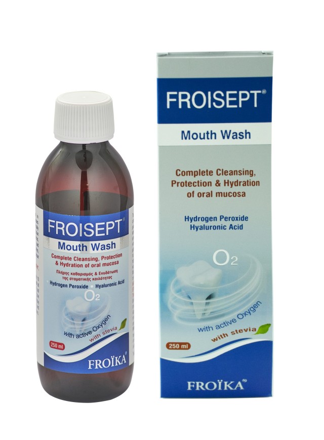 Froika Froisept Mouth Wash Στοματικό Διάλυμα με Ενεργό Οξυγόνο 250ml