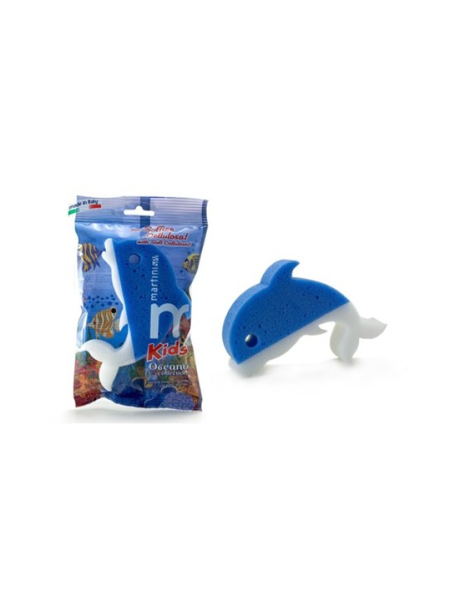 Martini Massage Kids Oceano Collection, Σφουγγάρι με Σχέδιο Δελφίνι 1 Τεμάχιο