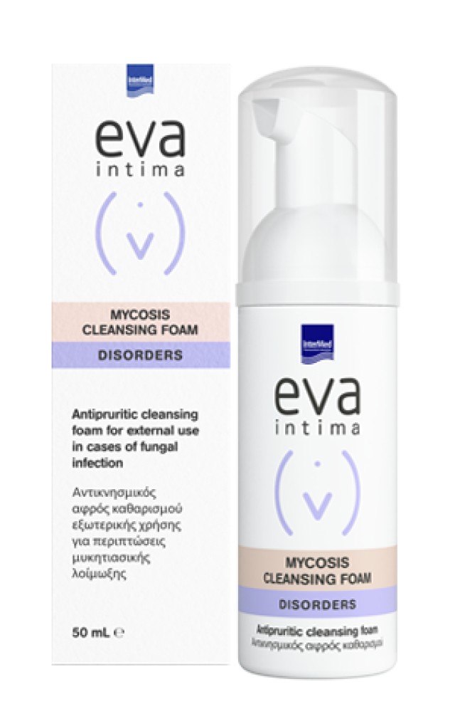 Intermed Eva Intima Mycosis Cleansing Foam, Αντικνησμικός Αφρός Καθαρισμού 50ml