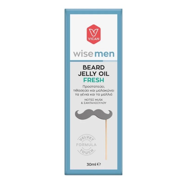 Vican Wise Men Fresh Jelly Beard Oil Έλαιο Γενειάδας, 30ml