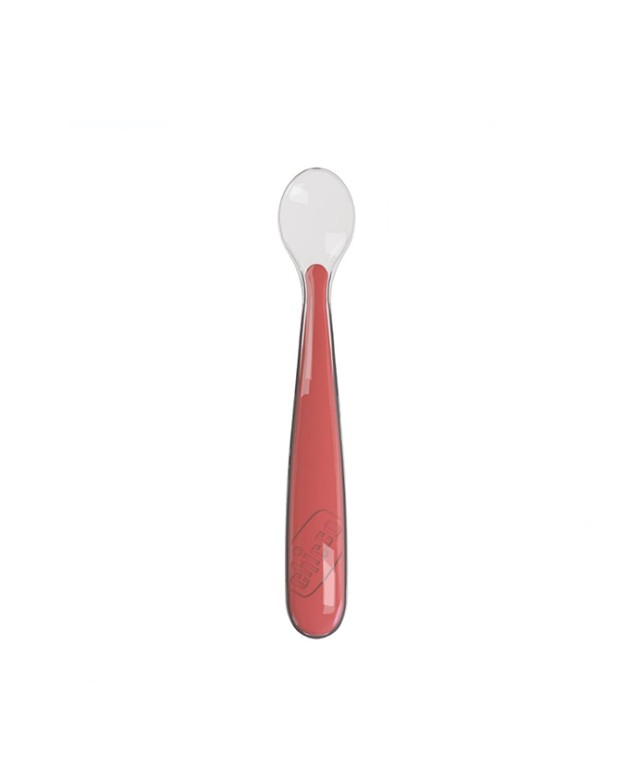 Chicco Κουτάλι Κόκκινο Σιλικόνης Soft 6m+