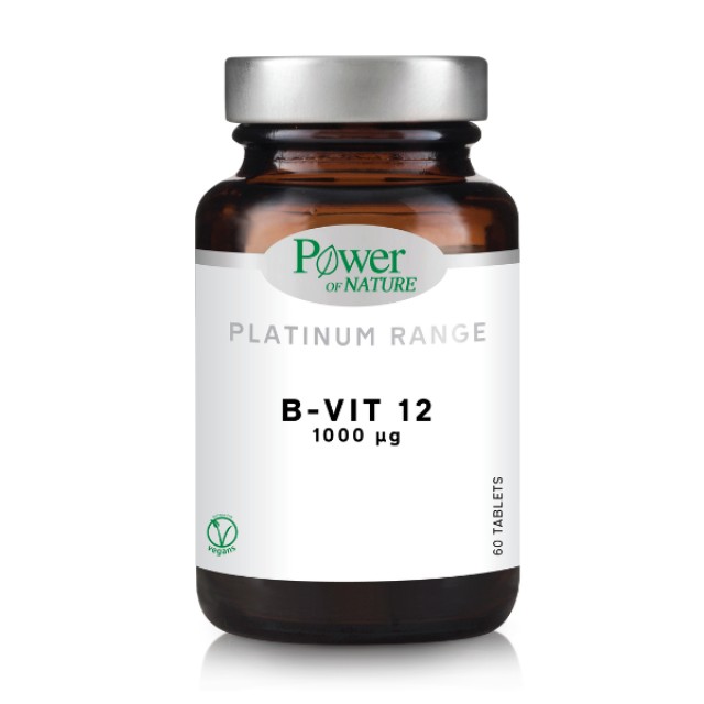 Power of Nature Platinum Range B-Vit12 1000μg, 60tabs