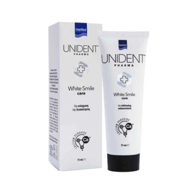 Intermed Unident Pharma White Smile Care Οδοντόκρεμα για Ενίσχυση της Λευκότητας 75ml