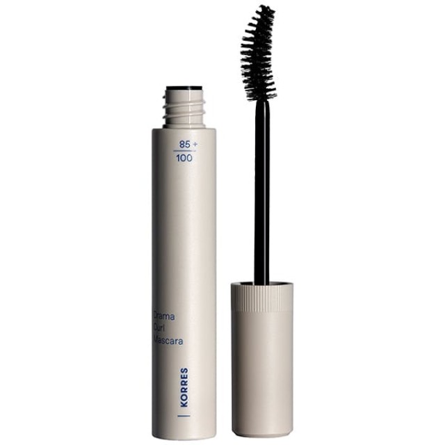 Korres Drama Curl Mascara 01 Black Μάσκαρα για Έντονο Όγκο Σε Μαύρο Χρώμα 13ml
