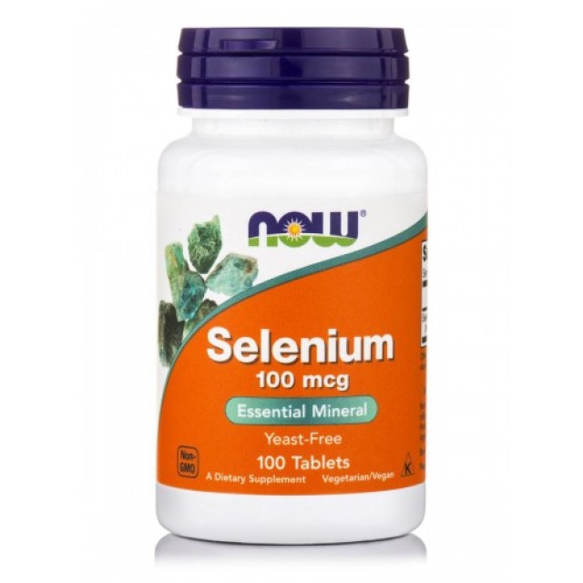 Now Foods Selenium 100mcg, Συμπλήρωμα Διατροφής 100 Ταμπλέτες