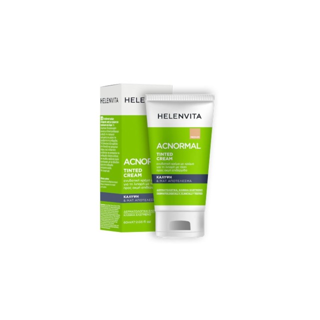 Helenvita ACNormal Tinted Cream Κρέμα Προσώπου με Χρώμα για Λιπαρό Δέρμα με Ακμή 60ml