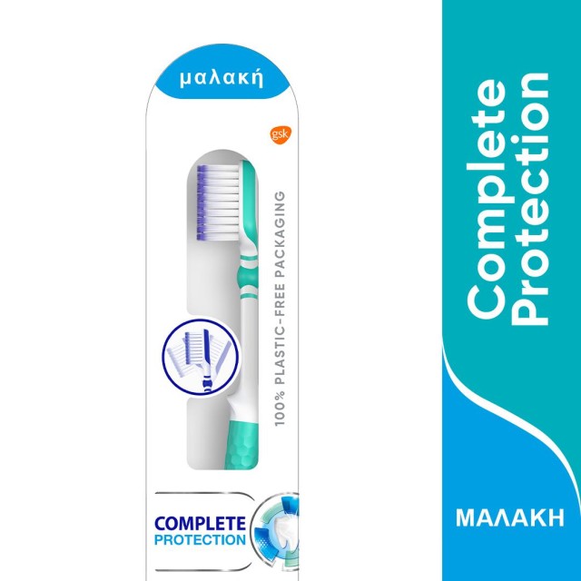 Sensodyne Complete Protection Soft, Οδοντόβουρτσα Μαλακή, Χρώμα Λευκό & Γαλάζιο 1 Τεμάχιο