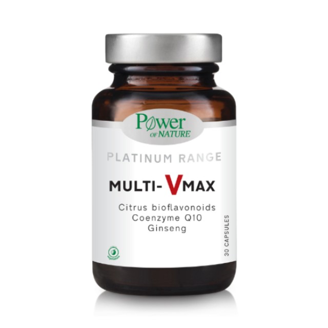 Power Of Nature Platinum Range Multi-Vmax Βιταμίνη για Ενέργεια & το Ανοσοποιητικό 30 κάψουλες