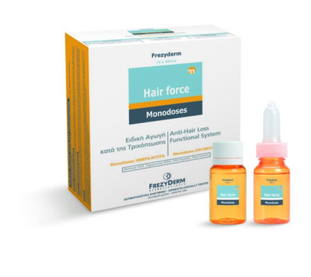 Frezyderm Hair Force Monodose Day/Night 14 *, Ειδική Αγωγή κατά της Τριχόπτωσης, για Άνδρες και Γυναίκες 10ml
